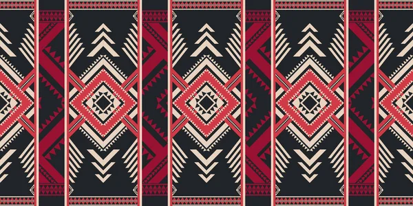 Home Flooring Decorations Ethnic Geometric Pattern Design Vector Aztec Navajo — Stock Vector