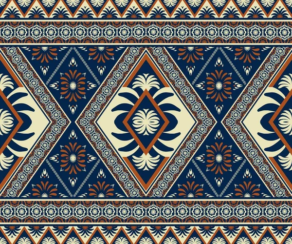 Aztec Tribal Geometric Pattern Illustration Ethnic Geometric Diamond Shape Seamless — Stock Photo, Image