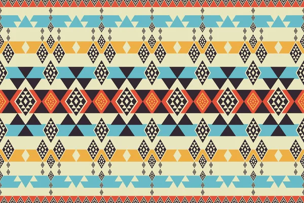 Ethnic Southwest Colorful Pattern Vector Ethnic Southwest Geometric Shape Seamless — Stock Vector