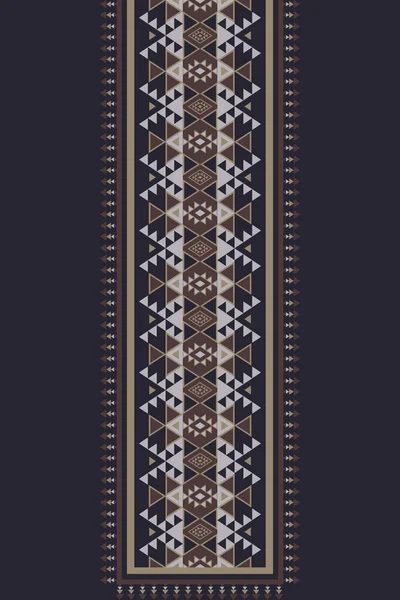 민족적 민족적 목걸이 형태의 놓는다 민족의 기하학적 목걸이 나바호족의 전통적 — 스톡 벡터