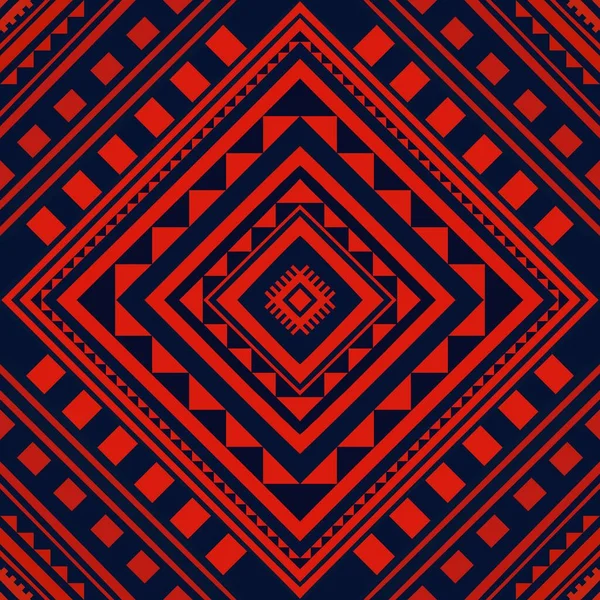 Ethnische Traditionelle Bunte Geometrische Muster Illustration Ethnische Geometrische Quadratische Rautenform — Stockfoto