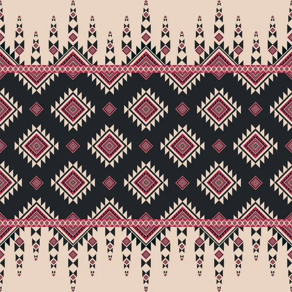 African Geometric Pattern Illustration Ethnic Tribal Geometric Shape Seamless Pattern — Stock Photo, Image