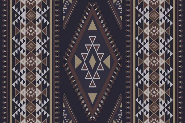 Navajo 기하학적 스트라이프 패턴입니다 기하학적 원활한 패턴입니다 Navajo 양탄자 양탄자 — 스톡 벡터