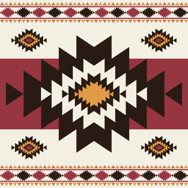 Güneybatı Navajo geometrik deseni. Vektör etnik güneybatı geometrik şekli kusursuz desen. Kumaş, tekstil, ev dekorasyonu unsurları, döşeme, vb..