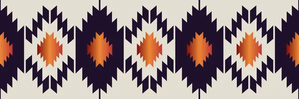 Aztec Sydväst Färgglada Gränsen Mönster Vektor Färgglada Infödda Amerikanska Sydvästra — Stock vektor