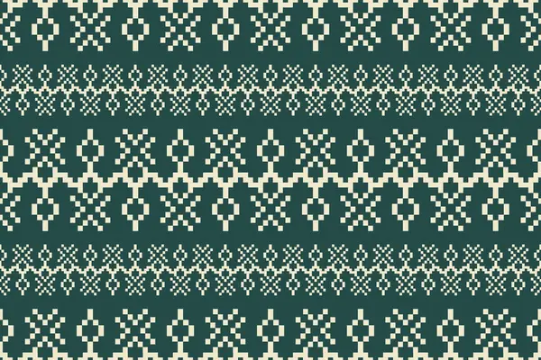 Stickereimuster Aztekischer Stämme Vector Ethnische Geometrische Stickstreifen Nahtlose Muster Verwendung — Stockvektor