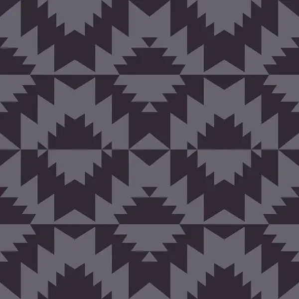 Aztekisches Südwestliches Monochromes Graues Muster Vector Aztec Südwestlichen Geometrischen Form — Stockvektor