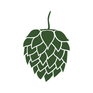 Malt el eskizi. İzole edilmiş beyaz arka planda el yapımı bitki vektör çizimi. Çiçek açan çiçek tohumu, mısır gevreği, bira malzemesi. Logo, etiket, kart, çubuk için tasarım ögesi