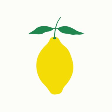 İzole edilmiş arka planda Lemon Citrus meyvesi. Sarı limon bitkisinin logo, işaret, kart, baskı, kağıt, etiket yapraklı vektör botanik çizimi. Gıda ve kozmetik için tasarım elementi