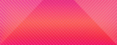  Gradyan çizgileri yarım ton pembe arka planı olan vektör pankartı. Lenslerin parıltısı, kaplama dokusu. Soyut parlak, pembe, sarı gradyan fon. Poster, web sitesi, satış  