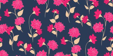 Renkli, küçük dalları ve küçük yaprakları var. Arka planda pürüzsüz bir desen var. Vektör eli çizilmiş. Soyut sanatsal şirin, vahşi çiçek baskısı.