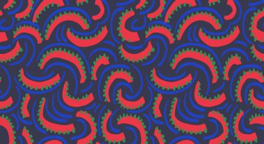 Soyut organik şekillere sahip çağdaş renksiz desenler. Eşsiz düzensiz yarı dairesel baskı formları. Basit bir arkaplan süsü. Vektör el çizimi çizimi