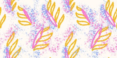 Felçler soyut organik şekilleri, pürüzsüz desenleri fırçalar. Vektör el çizildi. Çağdaş süs. Açık arkaplanda mavi pembe boya lekeleri.