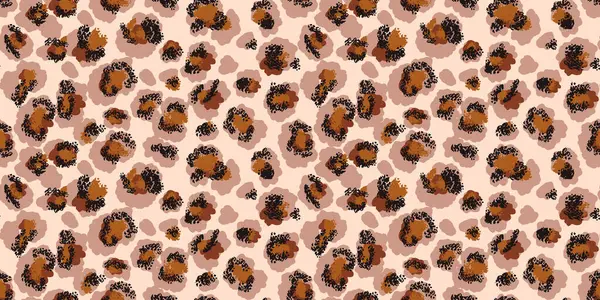 Açık bej arka planda soyut noktaları olan kahverengi leopar deseni. Cesur, modern tasarım hayvan baskısı moda, tekstil, dijital sanat ve sanatsal markalaşma projeleri için mükemmel..
