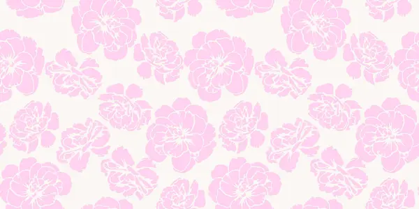 Soyut şekilli, pürüzsüz, pembe desenli düğün çiçekleri, nonoşlar. Çift renkli siluetler, çiçek desenleri. Vektör el çizildi. Tasarımlar için basit doğa süsü