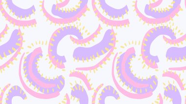 Soyut organik şekilli, pürüzsüz bir desen. Vektör el çizimi benzersiz düzensiz formlar. Basit bir arkaplan süsü. Çağdaş minimalist baskı