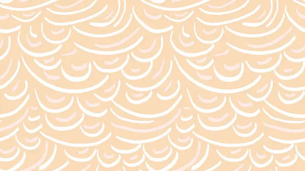 Pastel düz baskı. Soyut organik şekiller kusursuz desenler. Vektör el çizimi benzersiz biçimler, yarım daire çizgiler çiziyor. Çağdaş minimalist süs