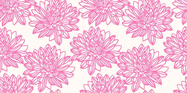 Minimalist, pürüzsüz çiçek deseni. Beyaz arka planda geniş, detaylı pembe çizgili çiçekler. Modern tekstil, ambalaj, duvar kağıdı ve ev dekorasyonu için mükemmel..