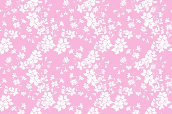 Kusursuz bir çiçek deseni, narin ışık çiçekleri ve pastel pembe arka planda ince saplı. Zarif ve zamansız, tekstil, duvar kağıdı, davetiye, ambalaj, dekor için doğa süsü