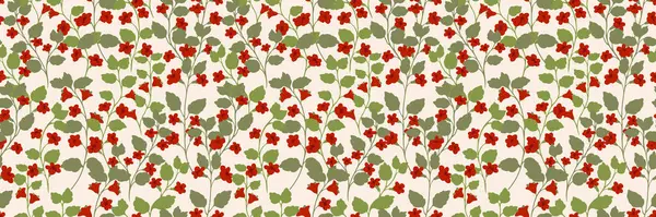 Siyah arka planda küçük çiçekler ve küçük yeşil yapraklarla klasik çiçeksiz vektör deseni. Cesur ve zarif, moda, kumaş tasarımı, ambalaj ve dijital baskı fikirleri