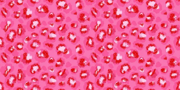 Pembe arka planda soyut noktaları olan parlak leopar deseni. Cesur, modern tasarım hayvan baskısı moda, tekstil, dijital sanat ve sanatsal markalaşma projeleri için mükemmel..