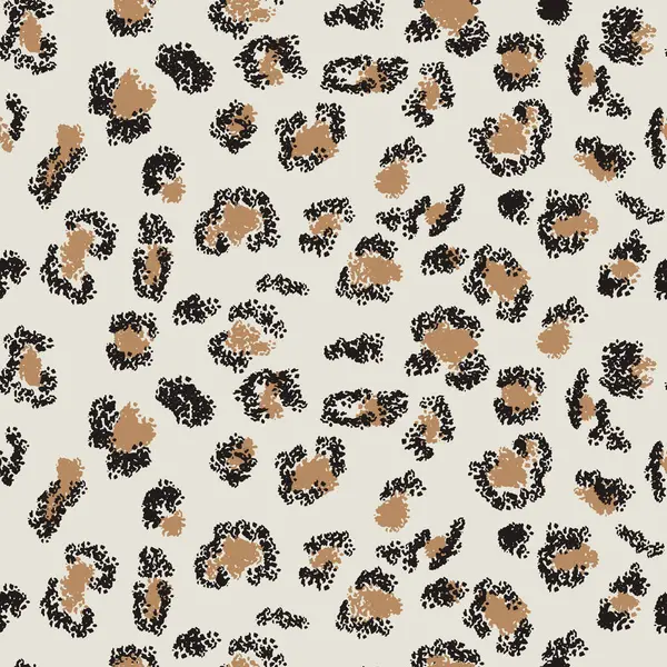 Açık beyaz arka planda leopar desenli bej ve kahverengi renkler. Moda, ev dekorasyonu ya da yaratıcı projeler için vektör tasarımları. Klasik bir hayvan izinde cesur, renkli bir kıvrım.