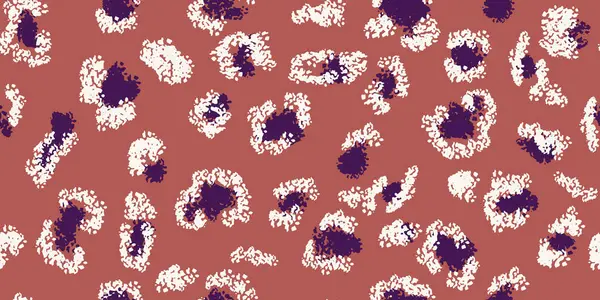 Dinamik, pürüzsüz desen. Kahverengi arka planda soyut noktalar var. Minimalist hayvandan esinlenilmiş düz baskı. Moda tekstili, modern dekor ve yaratıcı marka tasarımları için mükemmel bir süs.