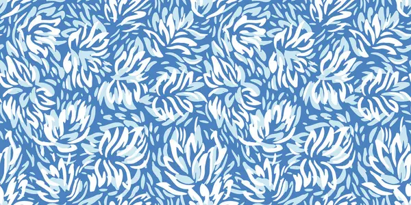 Yumuşak, mavi tonlarda dinamik soyut çiçek şekilleri içeren kusursuz desenler. Baskı tasarımı tekstil, ambalaj kağıdı, duvar kağıtları ve çağdaş dekoratif projeler için mükemmel.