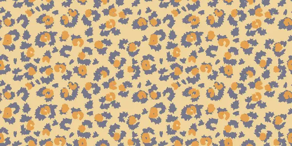 Bej bir arka planda sarı ve gri tonlarda kusursuz soyut leopar deseni. Moda, tekstil ve modern markalaşma için son moda hayvan tasarımı