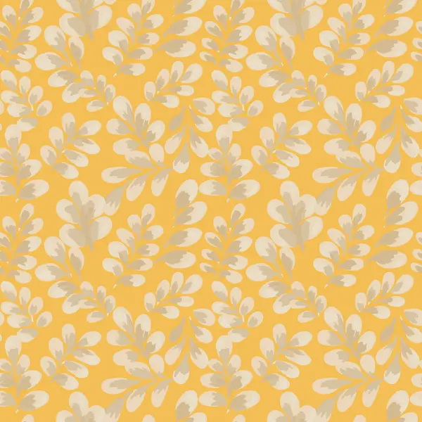 Parlak sarı arka planda yemyeşil yapraklar içeren kusursuz vektör deseni. Canlı, elle boyanmış yaprak kalın ve ferahlatıcı bir botanik tasarım yaratıyor. Kumaş ve duvar kâğıdı için mükemmel.