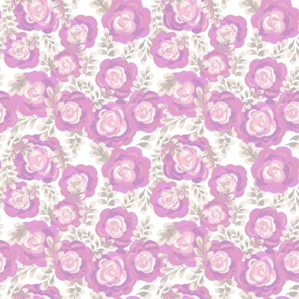 Beyaz arka planda beyaz yapraklı pembe güller içeren el boyası, çiçeksiz desen. Sanatsal suluboya stili, tekstil, ambalaj, düğün davetiyeleri ve zarif tasarımlar için mükemmel.
