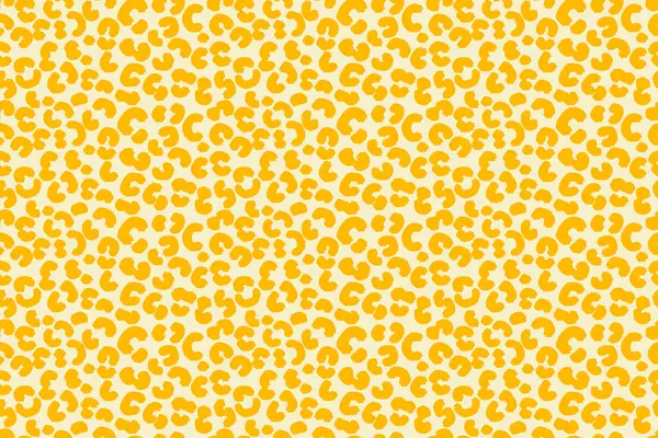 Pürüzsüz vektör leopar desenli, açık arkaplanda koyu sarı noktalar var. Moda, tekstil, ambalaj, modern dijital projeler için moda hayvan derisi tasarımı.