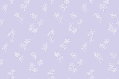 Pembe ya da menekşe arkaplan üzerine dizilmiş minimalist çizgili yapraklar içeren kusursuz vektör deseni. Tekstil ürünleri, ambalaj kağıtları, duvar kağıtları, marka tasarımları için sade doğa süsü.