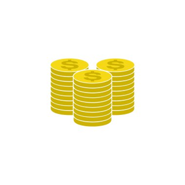 Para para para simgesi seti, para para para vektörü düz tasarım işareti seti