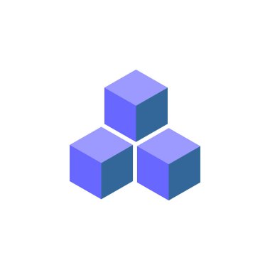 blockchain simgesi seti, blockchain vektörü düz tasarım işareti simgesi ayarla