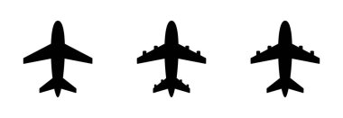 Uçak simgesi vektör işareti belirlendi