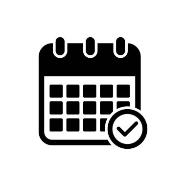 Takvim simgesi vektör işareti simgesi ayarla