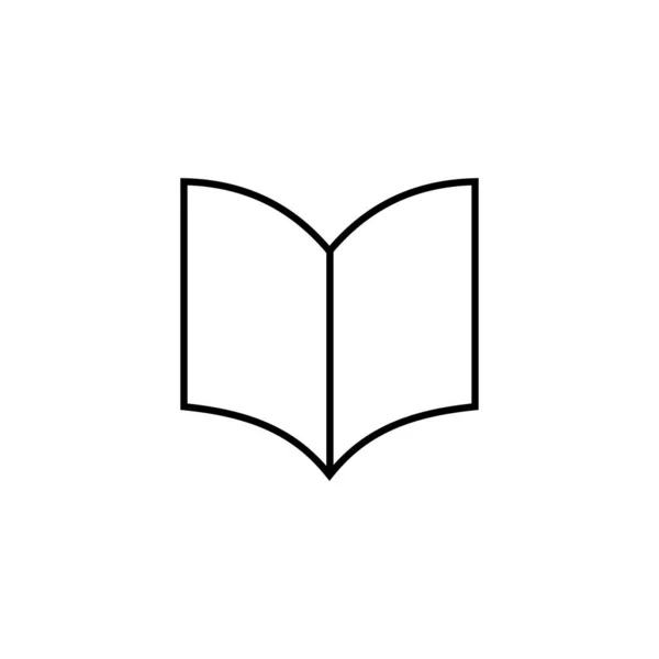 Könyv Ikon Készlet Vektor Jel Szimbólum — Stock Vector