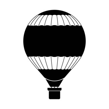 sıcak hava balonu simgesi vektör işareti belirle