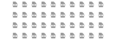 dosya biçimi simgesi vektör işareti simgesi belirle