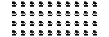 dosya biçimi simgesi vektör işareti simgesi belirle