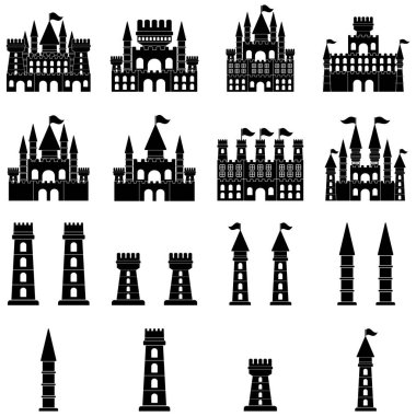 kale simgesi vektör işareti simgesi belirle