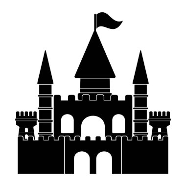 kale simgesi vektör işareti simgesi belirle