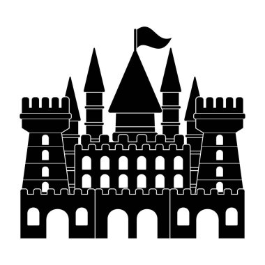 kale simgesi vektör işareti simgesi belirle