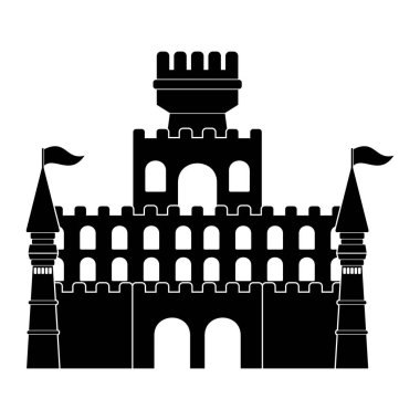 kale simgesi vektör işareti simgesi belirle