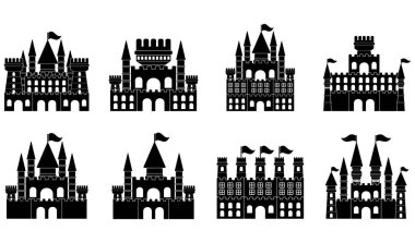 kale simgesi vektör işareti simgesi belirle