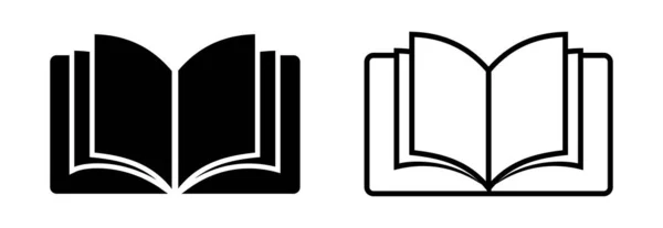 Symbol Vektorového Znaménka Ikony Knihy — Stockový vektor