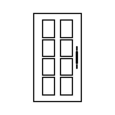 kapı simgesi vektör işareti simgesi ayarla