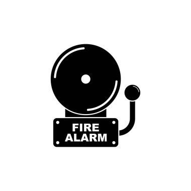 Yangın alarmı simgesi vektör işareti