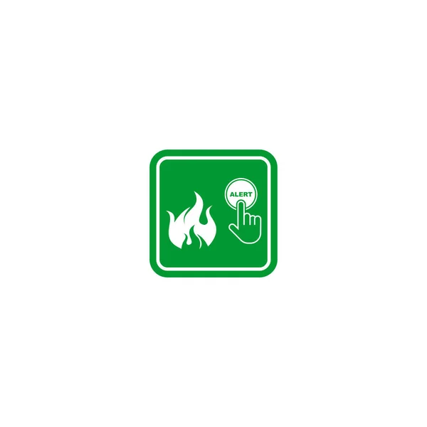 fire evacuations procedure sign icon vector symbol